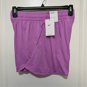 Nike Dri-FIT Breezy Girl’s High-Waisted Training Shorts, Vibrant Purple